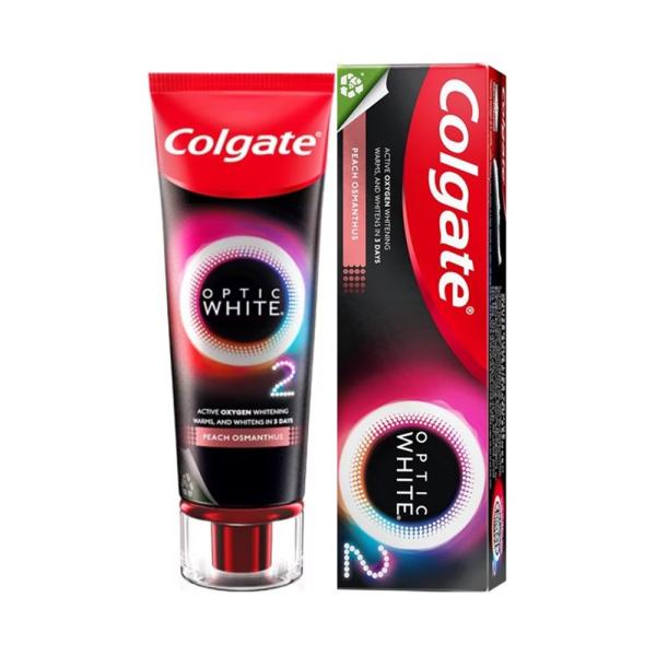 Colgate コルゲート 歯磨きペースト Optic Whiteシリーズ O2 Peach Osm...