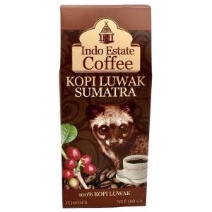 Indo estate coffee ルアックコーヒー Kopi Luwak Sumatra 100g 海外直送品｜balifesta