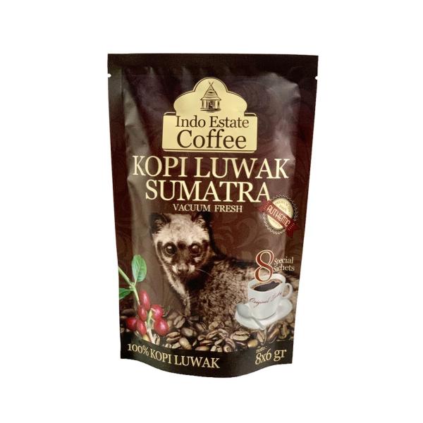 Indo estate coffee ルアックコーヒー Kopi Luwak Sumatra 真空フ...