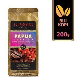 JJ Royal Coffee ジェイジェイロイヤル インドネシアコーヒー Papua パプア Arabica アラビカ 200g 海外直送品｜balifesta