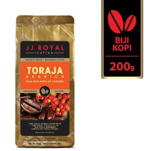 JJ Royal Coffee ジェイジェイロイヤル インドネシアコーヒー Toraja トラジャ Arabica アラビカ 200g 海外直送品｜balifesta