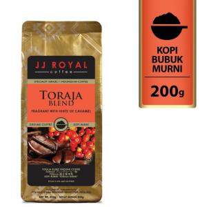 JJ Royal Coffee ジェイジェイロイヤル インドネシアコーヒー Toraja トラジャ Blend ブレンド 200g 中細挽き 海外直送品｜balifesta
