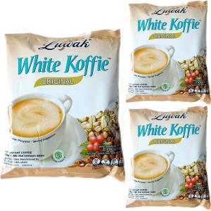 Luwak ルアック カプチーノインスタントコーヒー White coffee ホワイトコーヒー ORIGINAL オリジナル お得バック18杯分入×３個セット　海外直送品｜balifesta