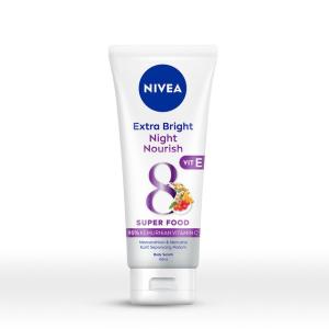 NIVEA ニベア Extra White エクストラホワイトシリーズ ボディセラム 180ml Night Nourish ナイトナリッシュ 海外直送品｜balifesta