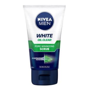 NIVEA MEN ニベアメン Whiteシリーズ Oil Clear Pore Minimizing Scrub オイルクリアーポアーミニマイジングスクラブ 100ml 海外直送品｜balifesta