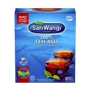 SariWangi サリワンギ Teh Asli ティーアスリ １００バッグ入 インドネシアの紅茶 ジャワティー 海外直送品｜balifesta