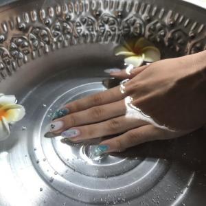 ハンドバスボウル28　アルミ アジアン スパ エステ ネイルサロン