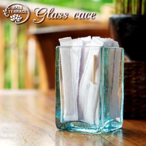 クリアガラス シュガーポット 爪楊枝入れ 小物入れ