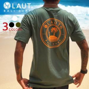 サーフ ブランド Tシャツ メンズ LAUT BALI SURF ブラック ホワイト カーキ 【メール便対応】