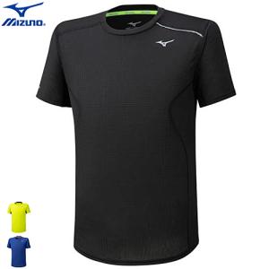 ミズノ ランニングウェア 半袖シャツ ドライエアロフローTシャツ メンズ 男性用 J2MA0522　1枚までメール便OK　返品・交換不可｜ball-japan