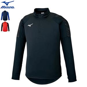 MIZUNO ミズノ サッカーウェア ストレッチフリースシャツ 長袖シャツ 練習着 ユニセックス 男女兼用 P2MC0515　返品・交換不可｜ball-japan