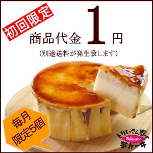 ＜毎月5個初回限定＞当店初回購入者様限定！商品代金１円★とりいさん家の芋ケーキＳサイズ★　
