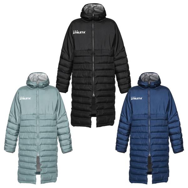 アスレタ ベンチコート サッカー フットサル ウェア ロングコート 防寒 ATHLETA2025FW...