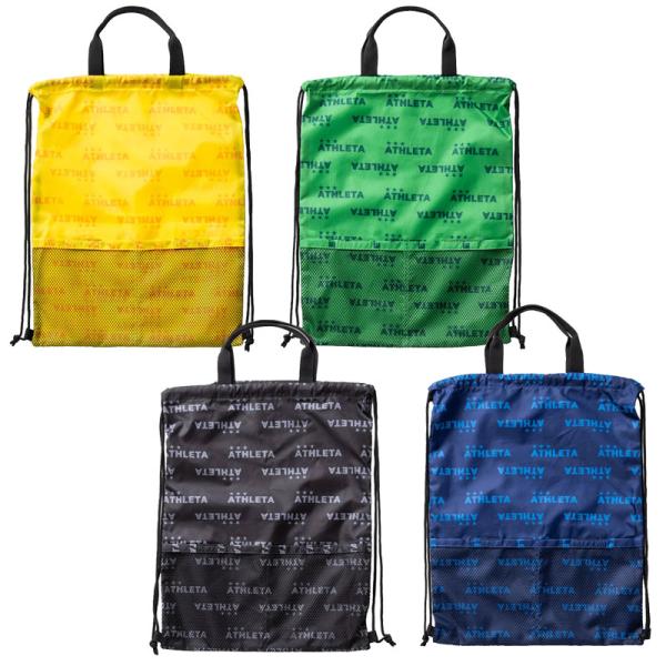 アスレタ ランドリーバッグ メッシュポケット付き ジムサック リュック ナップサック 05270