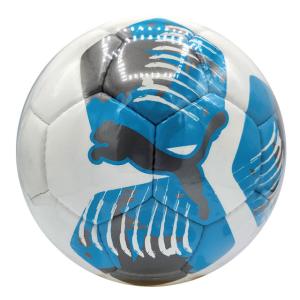 サッカーボール プーマ ビッグキャット ボール 5号球 プーマホワイト ブライトアクア 検定球 084365-04-5｜ballclub-b