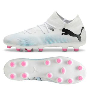 サッカースパイク プーマ フューチャー 7 マッチ HG/AG ホワイト 土 人工芝 (PUMA2024Q1) 107718-01｜ballclub-b