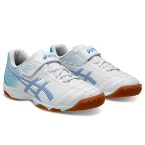 アシックス ジュニア ジュニオーレ 6 IN ホワイト サッカー インドア ベルクロシューズ (asics2024Q1) 1104A044-106｜ballclub-b