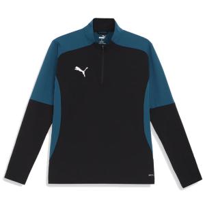 33％OFF！ プーマ INDIVIDUAL プーマフットボール プロ 1/4 ジップトップ ブラック サッカー フットサル トレーニングウェア 長袖 PUMA2024SS 659133-03｜ballclub-b