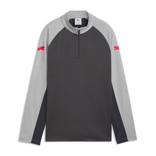 プーマ ジュニア INDIVILIGA 1/4 ジップトップ ダスキーグレー サッカー フットサル ...
