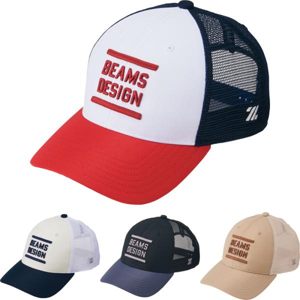 ＺＥＴＴ ゼット 限定 BEAMS DESIGN ベースボール キャップ ラウンドバイザー メッシュ...