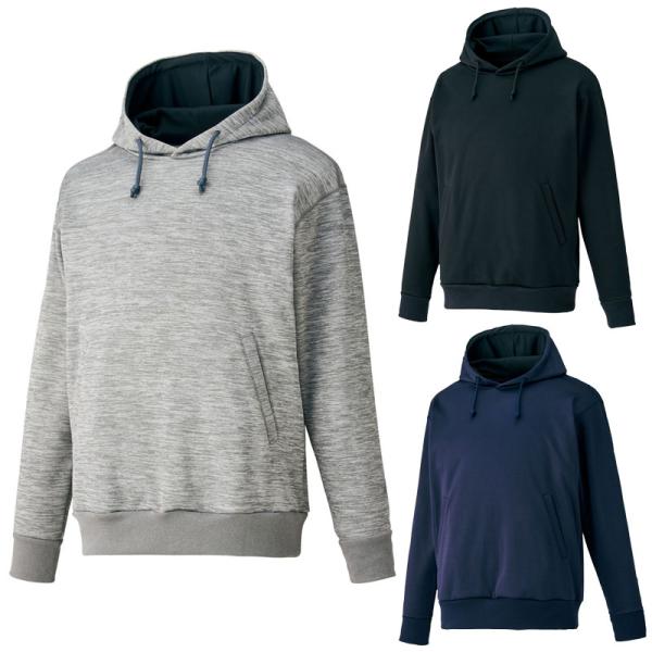 ゼット ZETT 裏起毛 スウェットパーカー 厚手 トレーニングウェア 秋冬 長袖 野球 移動着 部...