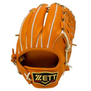 ZETT プロステイタス プロ野球選手実使用 硬式グローブ 黒/オレンジ ゼット（ZETT） 野球 硬式グラブ プロステイタス グローブ 22SS