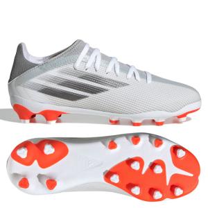 45％OFF！ アディダス ジュニア エックス スピードフロー.3 HG/AG J ホワイト サッカースパイク 土 人工芝 (adidas2021Q4) FY3262｜ballclub-b