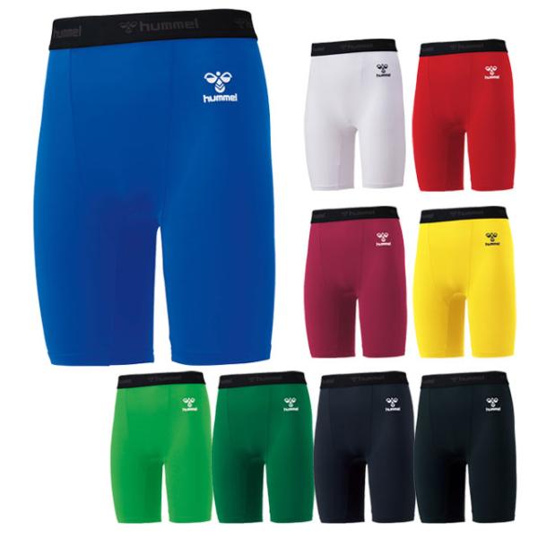 サッカー フットサル ヒュンメル ジュニア フィットインナーパンツ ショート丈 スパッツ ストレッチ...