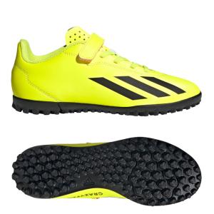 アディダス ジュニア エックス クレイジーファスト CLUB H&L TF Tイエロー サッカー フットサル ベルクロ トレシュー (adidas2024Q1) IF0716｜ballclub-b