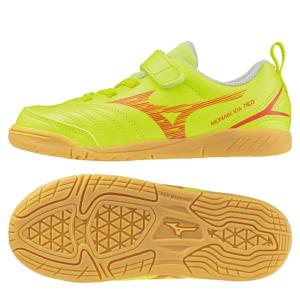 ミズノ サッカー インドア ベルクロシューズ ジュニア モナルシーダ NEO 3 CLUB KIDS IN イエロー (Mizuno2024Q1) P1GG242645｜ballclub-b