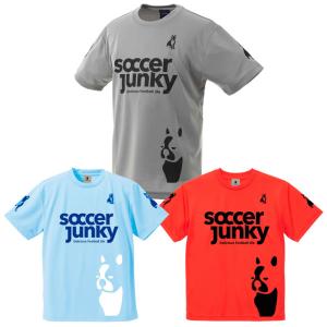 サッカージャンキー ジュニア PANDIANIゲームシャツ ブルー サッカー フットサル ウェア 半袖 吸汗 速乾 ドライ  SJ0699-JR-2