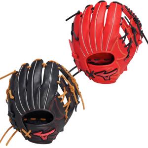 ミズノ ソフトボールグラブ WILLDRIVE RED IBE 25SS グローブ (ソフト内野手向け／サイズ9) 1AJGS32413