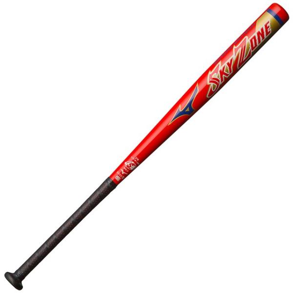 ミズノ 少年用 ソフトボールバット スカイゾーン ジュニア キッズ 子ども (金属製/2号・ゴムボー...