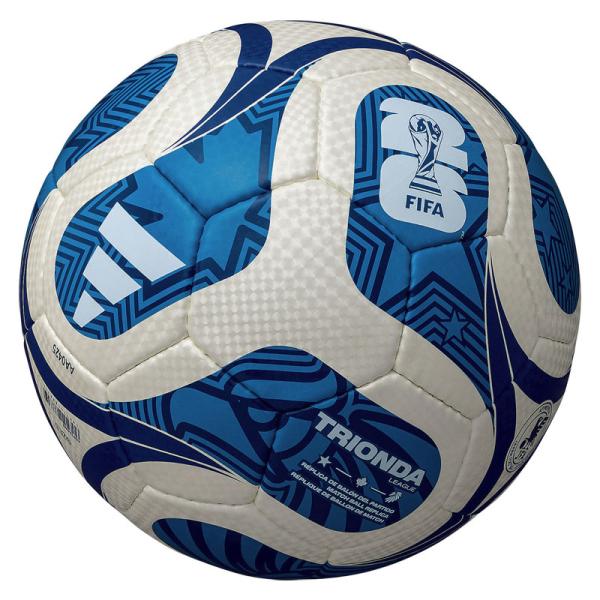 アディダス トリオンダ リーグ 5号球 ホワイト サッカーボール 検定球 （adidas2025ba...