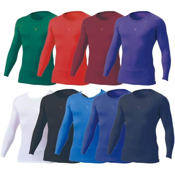 ＺＥＴＴ/ゼット アンダーシャツ 丸首 長袖 プロステイタス クルーネック コンプレッション 吸汗速...