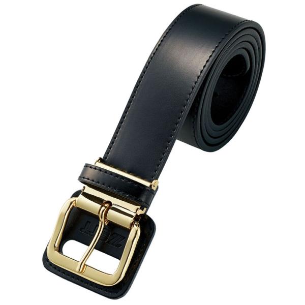 ゼット ZETT 野球ベルト 革ベルト 牛革 ツヤあり 幅40mm ウエスト100cm対応 試合 練...