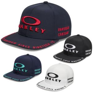 オークリー 帽子 キャップ Oakley Flat Brim Cap 24.0 野球 スポーツウェア ブラック ホワイト ネイビー アクセサリー FOS901713｜ballclub