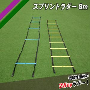 フィールドフォース トレーニング用品 スプリントラダー セット 8m 2Way 機敏性 加速 脚力トレーニング FSL-800｜ballclub