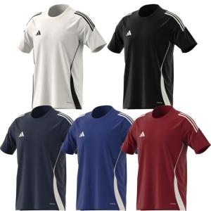 アディダス サッカー フットサル TIRO24 ティロ24 ジャージー 半袖シャツ トレーニングウェア Tシャツ (adidas2024SS) HEJ10