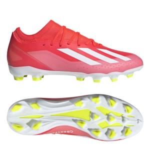 アディダス サッカースパイク エックス クレイジーファスト LEAGUE HG/AG ソーラーレッド 土 人工芝 (adidas2024Q2) IF0697 ※adq2cp｜ballclub