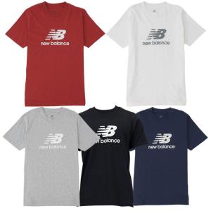 ニューバランス スポーツウェア Stacked Logo ショートスリーブ Tシャツ 半袖 ロゴT MT41502｜ballclub