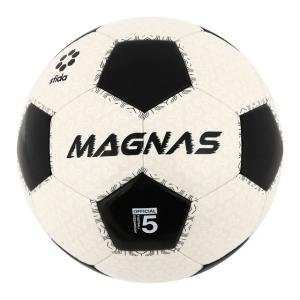 スフィーダ サッカーボール MAGNAS （土用） 5号球 ホワイト ブラック サーマル製法 検定球 SB23MN03-BLACK｜ballclub