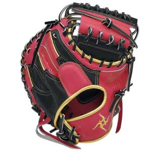 要 KANAME 軟式グラブ キャッチャーミット 中型 縦型 ポケット深め 野球 26SS 限定 一般 大人 (軟式捕手用)  TYPE-C200R-BLKPNK