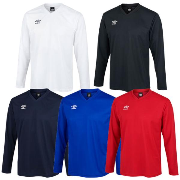 アンブロ サッカー フットサル ジュニア ワンポイントデザイン 長袖ゲームシャツ ロングスリーブ プ...