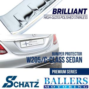 SCHATZ ベンツ W205 Cクラス セダン バンパー プロテクター プレミアムシリーズ シェッツ BENZ ステップガード 8000205｜ballers-sp02