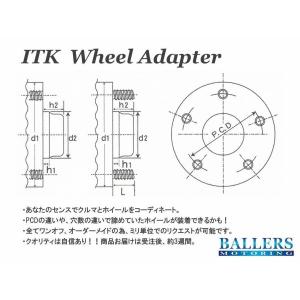 アルファロメオ 全車適合 15mm 16mm 17mm 18mm 19mm オーダーメイド ホイールスペーサー 左右2枚1セット ITKホイールアダプタ｜ballers-sp03