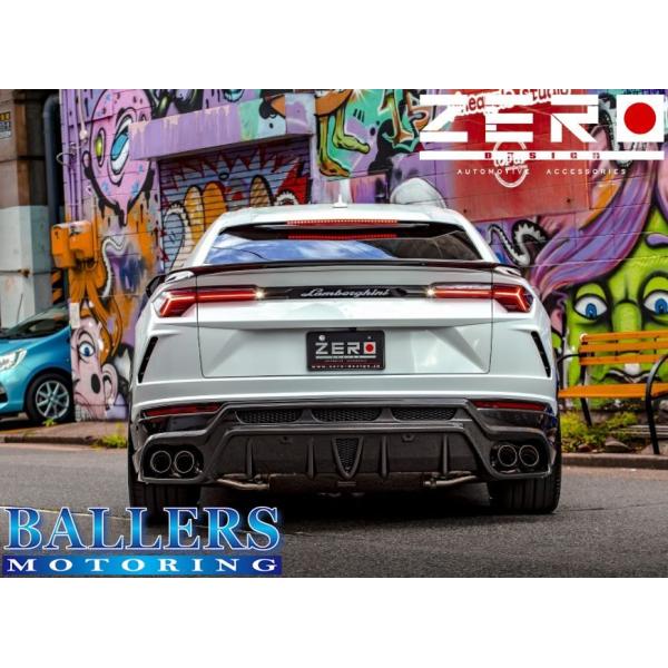 ランボルギーニ ウルス ZERO DESIGN リアハーフスポイラー DRY Carbon エアロ ...