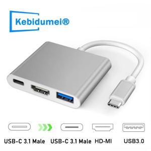 3で1 hdmiタイプc互換4 18k 2 56kのusb 3.0 otg充電アダプタオーディオビデ...