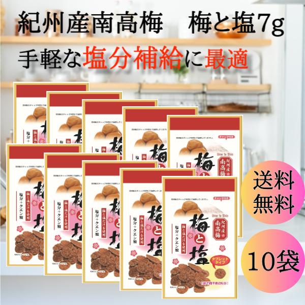 梅と塩 紀州南 高梅 梅肉 タブレット 和歌山県産 梅お菓子 熱中症対策 塩分補給 うめぼし 種なし...