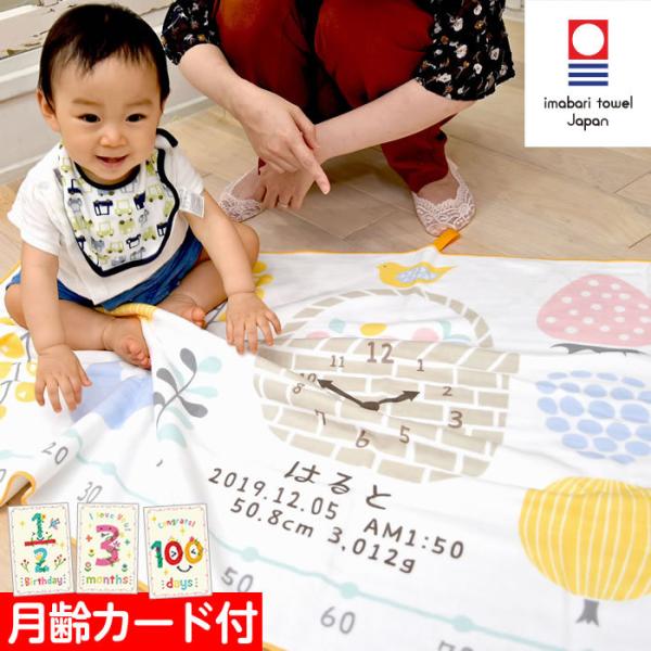 ハカロッカ ベリーバスケット 出産祝い 日本製 ガーゼタオルケット 今治タオル認定 名入れ無料 ガー...